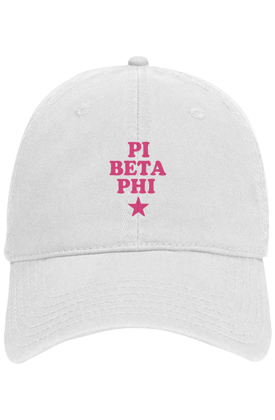 PBP PINK STAR- Otto 6 panel dad hat