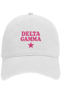 DG PINK STAR- Otto 6 panel dad hat