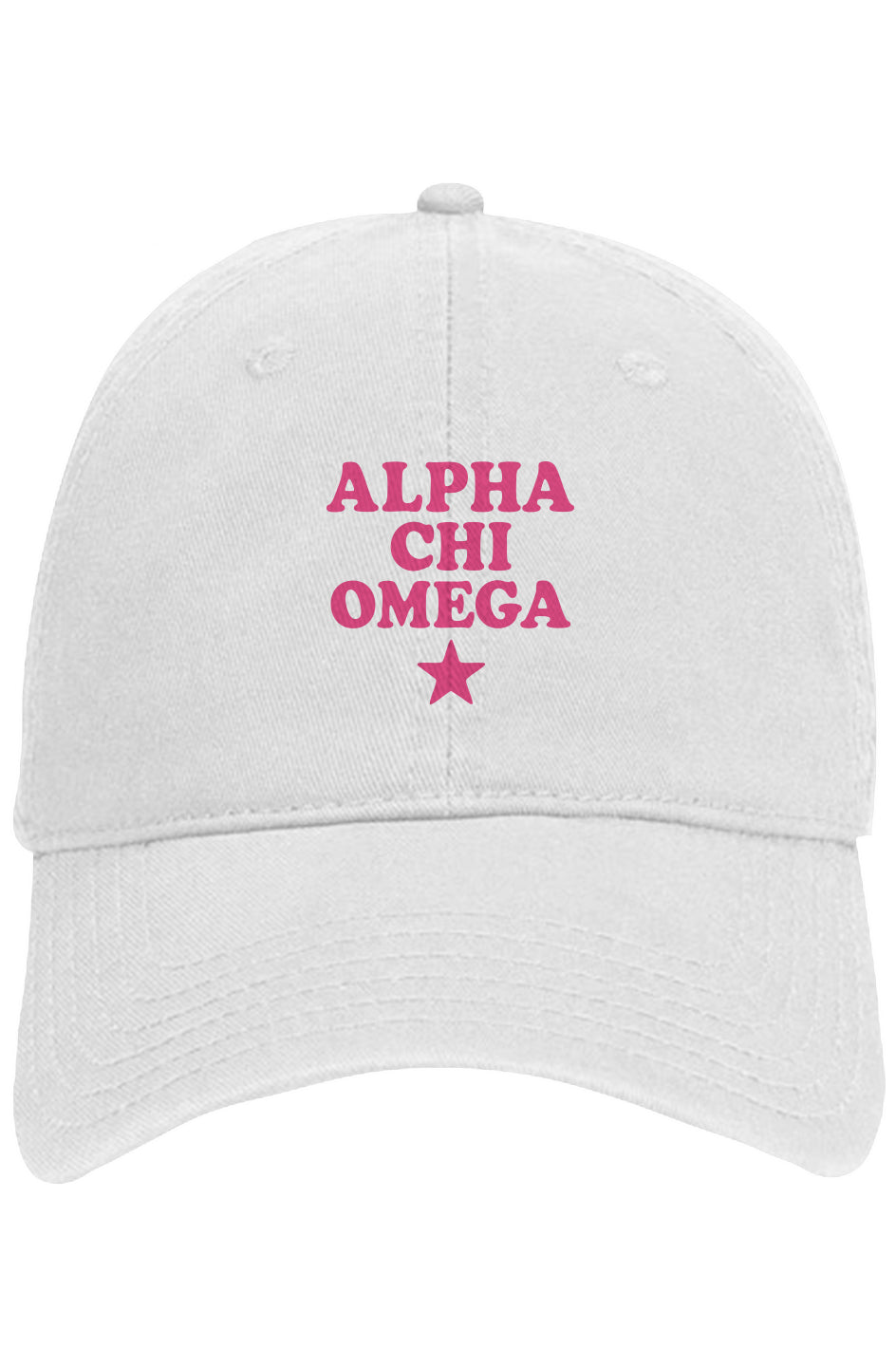 AXO PINK STAR- Otto 6 panel dad hat