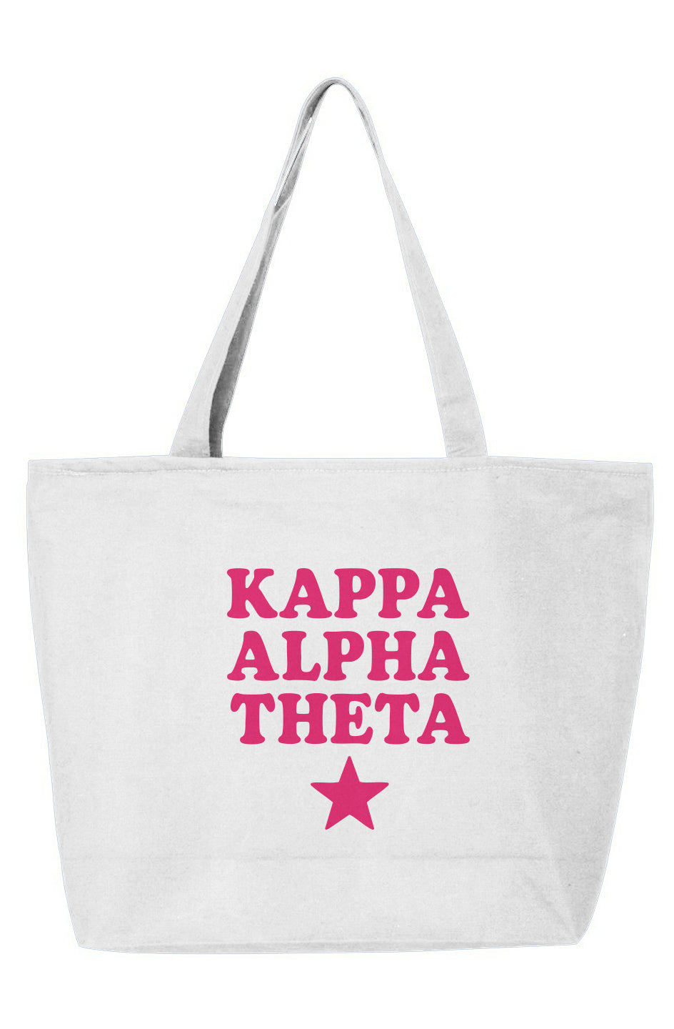 KAT PINK STAR- 25L Zippered Tote