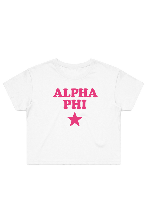 AP PINK STAR- Street Crop Tee