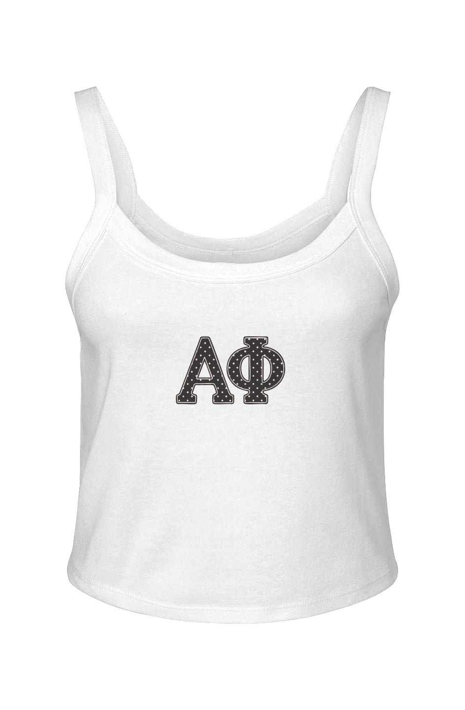 AP POLKA DOTS- Micro Rib Spaghetti Strap Tank