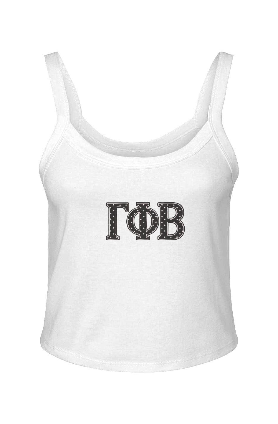 GPB POLKA DOTS- Micro Rib Spaghetti Strap Tank