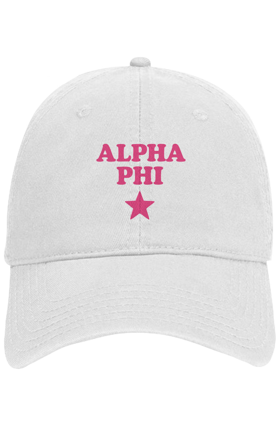 AP PINK STAR- Otto 6 panel dad hat