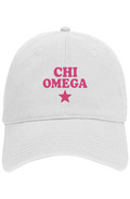 XO PINK STAR- Otto 6 panel dad hat