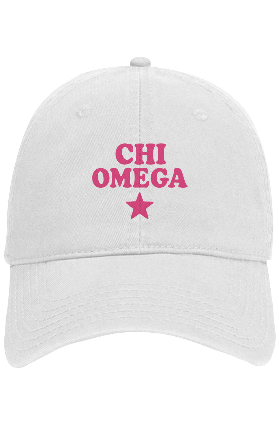 XO PINK STAR- Otto 6 panel dad hat