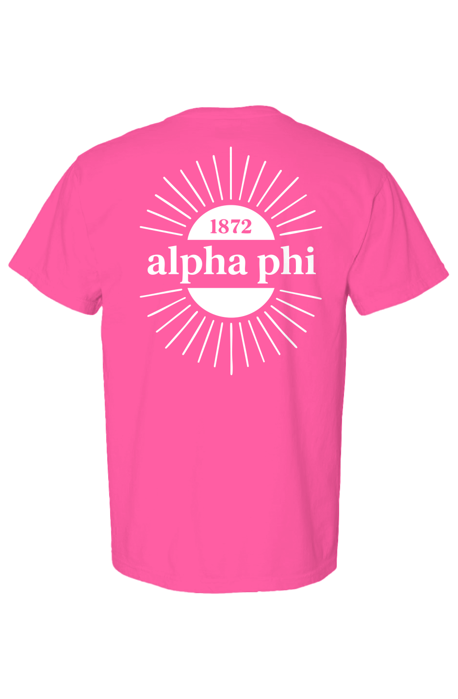 ALPHA PHI SUNBURST- Comfort Colors Heavyweight T Shirt