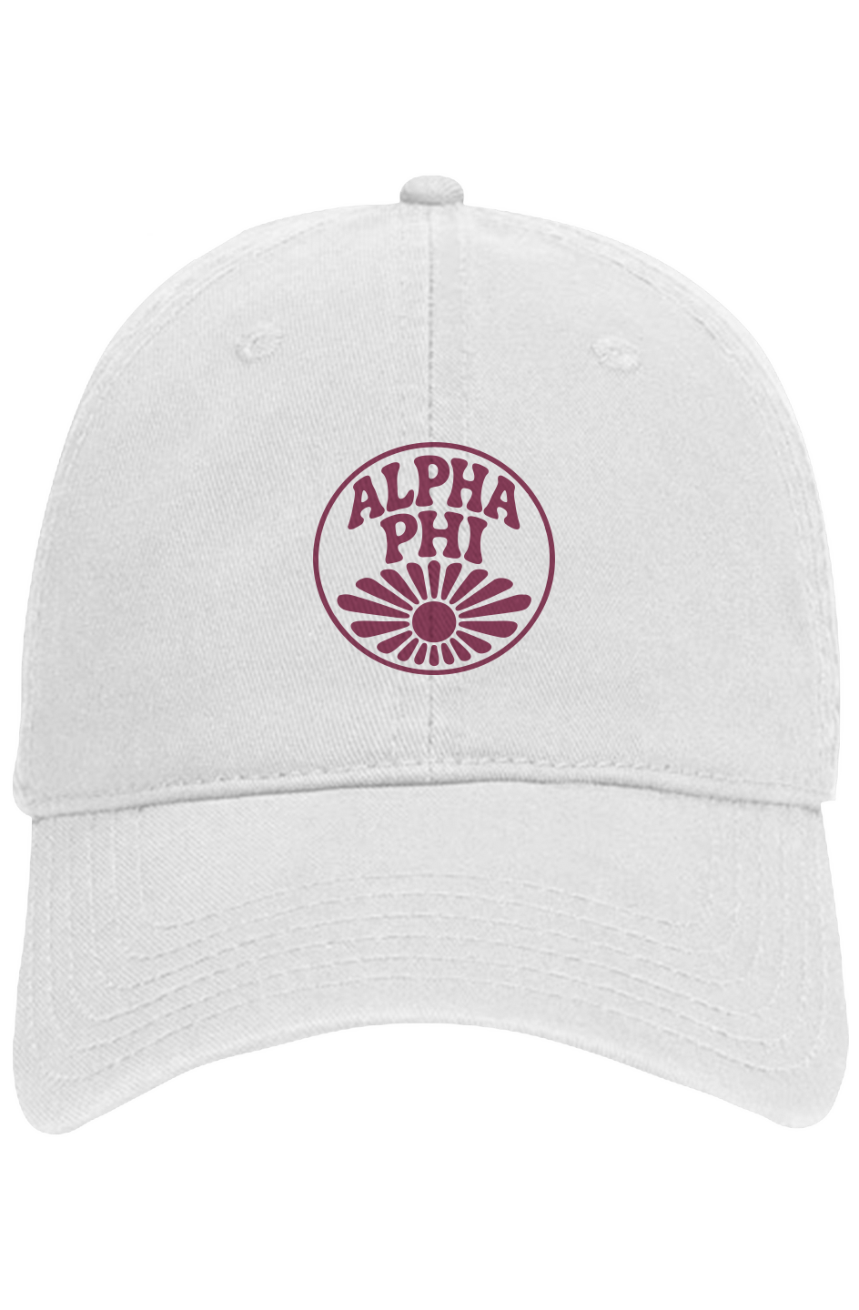 ALPHA PHI CIRCLE SUNSHINE- Otto 6 panel dad hat