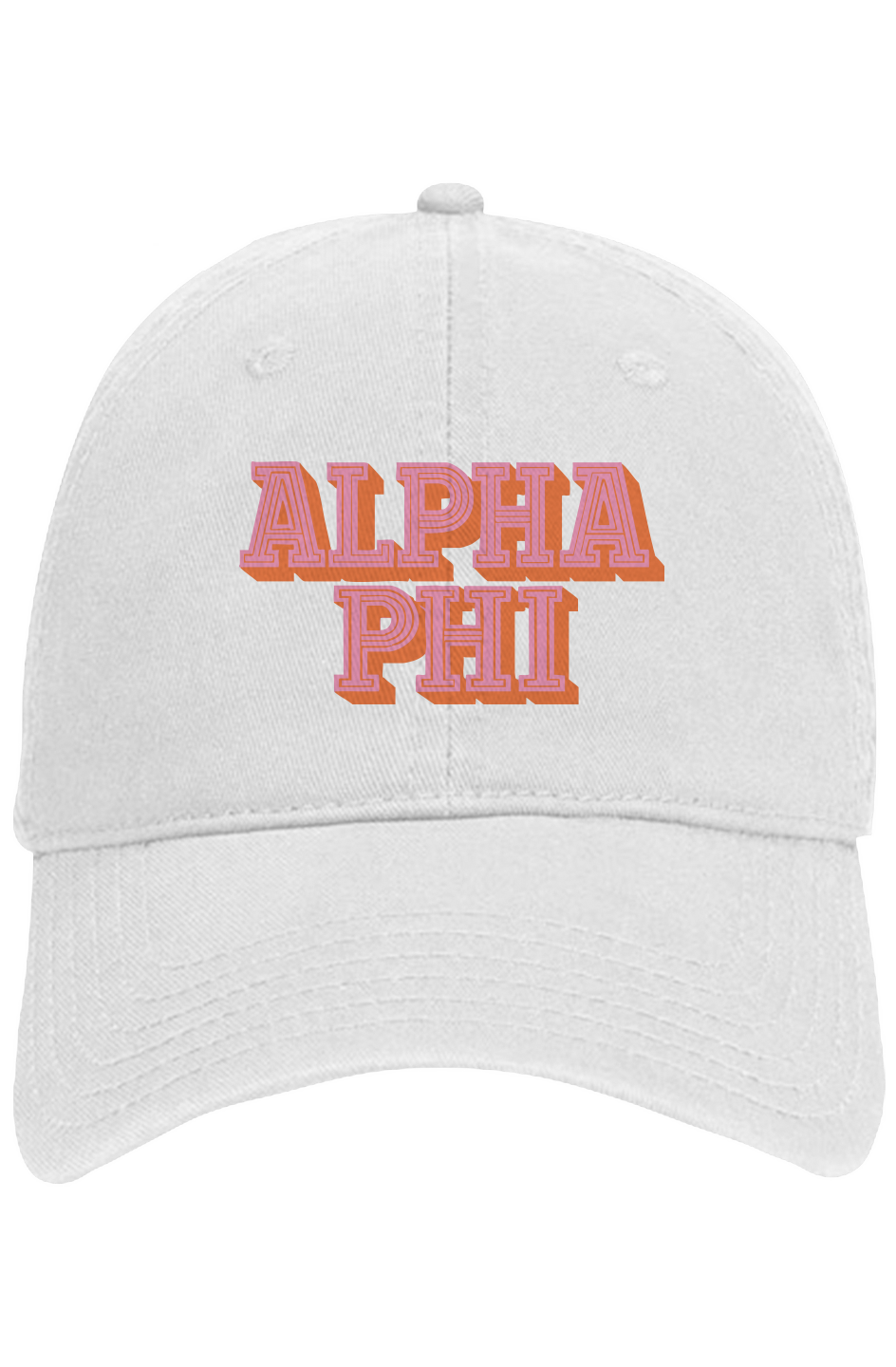 ALPHA PHI STACKED-Otto 6 panel dad hat