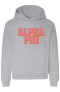 ALPHA PHI STACKED- Unisex Heavyweight Hoodie