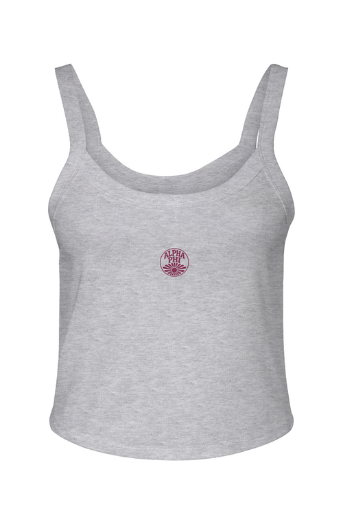 AP Circle SUNSHINE-Micro Rib Spaghetti Strap Tank