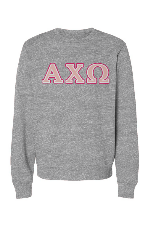 AXO GREEK LETTERS-Sponge Fleece Sweatshirt