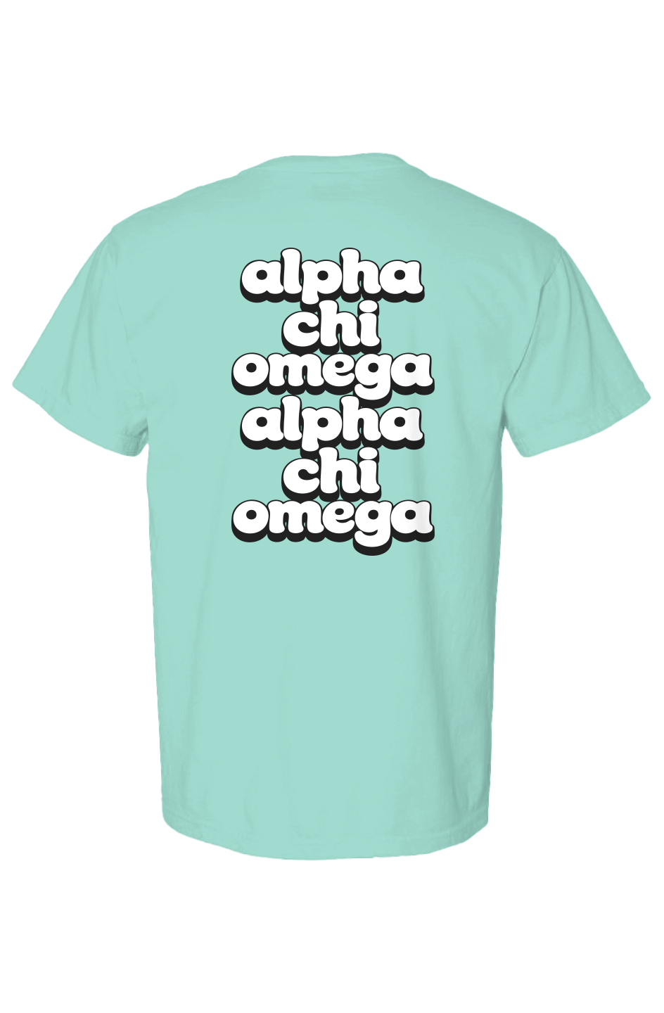 AXO RETRO BUBBLE FONT- Comfort Colors Heavyweight T Shirt