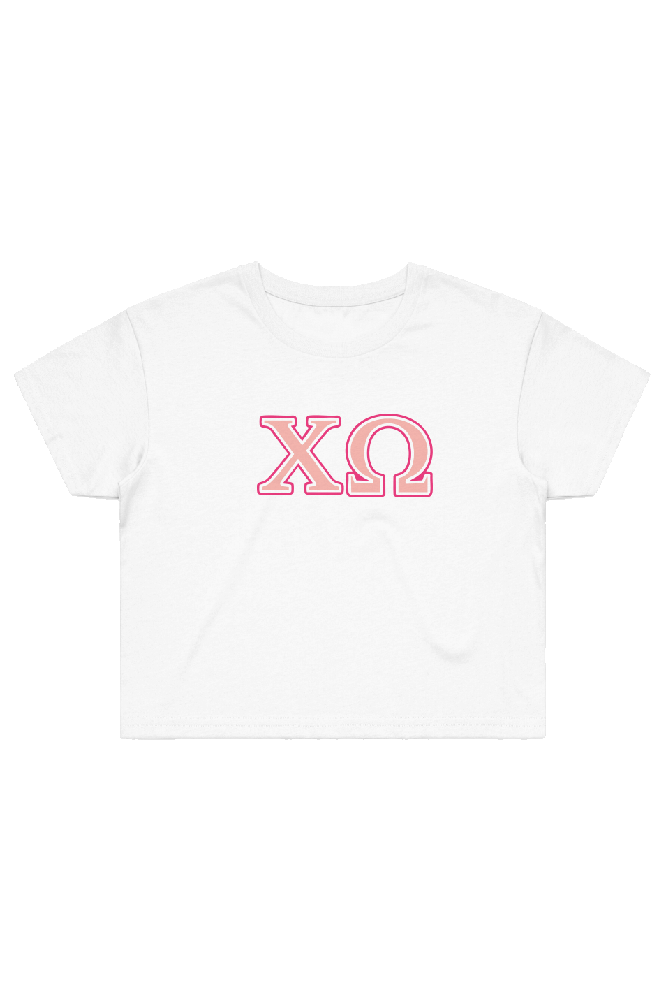 XO GREEK LETTERS- Street Crop Tee