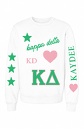 Kappa Delta Oversized Graphic Sponge Fleece Sweatshirt