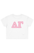 DG GREEK LETTERS-Street Crop Tee