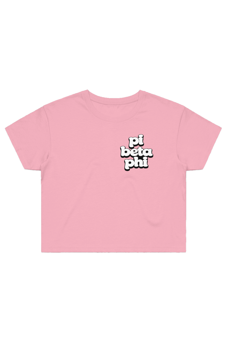 PBP RETRO BUBBLE FONT-Street Crop Tee