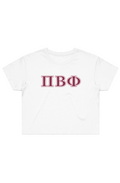 PBP GREEK LETTERS-Street Crop Tee