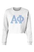 Alpha Phi Polka Dots-Lightweight Cropped Crew