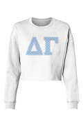 DG Polka Dots-Lightweight Cropped Crew