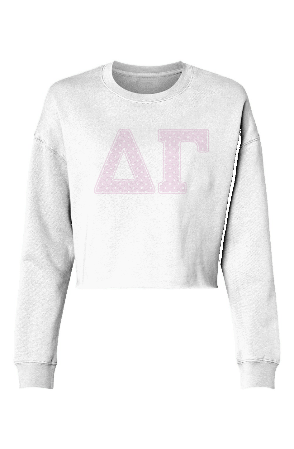 dg polka dots-Lightweight Cropped Crew