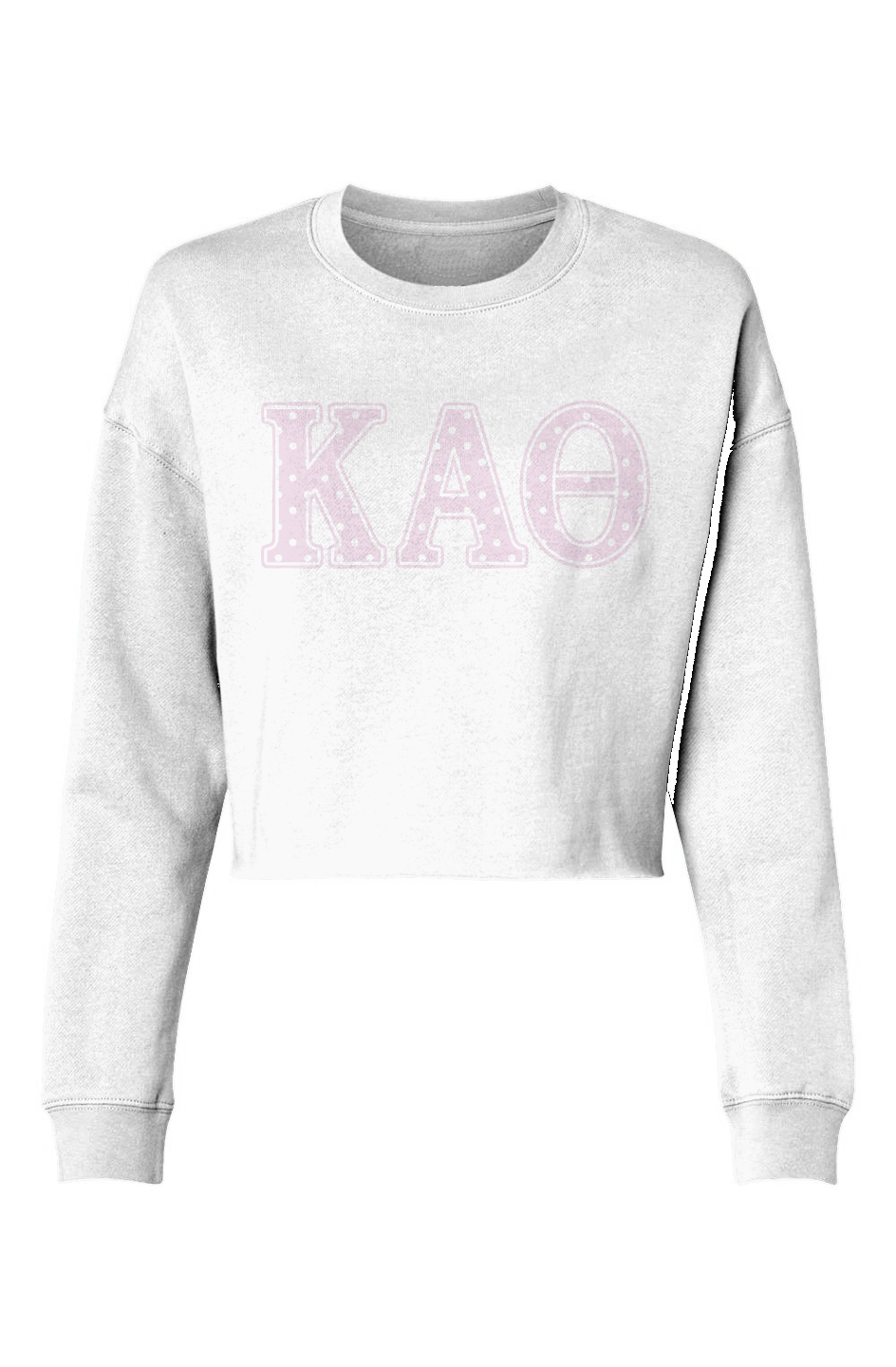 Kappa Alpha Theta Polka Dots-Lightweight Cropped Crew
