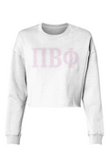 Pi Beta Phi Polka Dots-Lightweight Cropped Crew