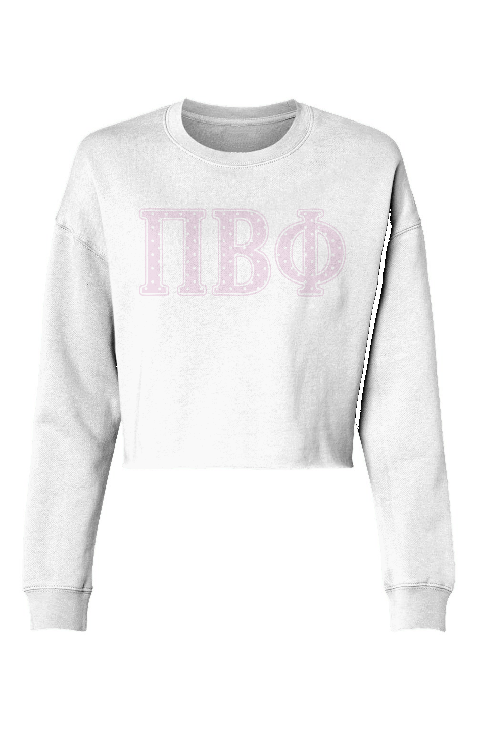 Pi Beta Phi Polka Dots-Lightweight Cropped Crew