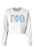 Gamma Phi Beta Polka Dots-Lightweight Cropped Crew