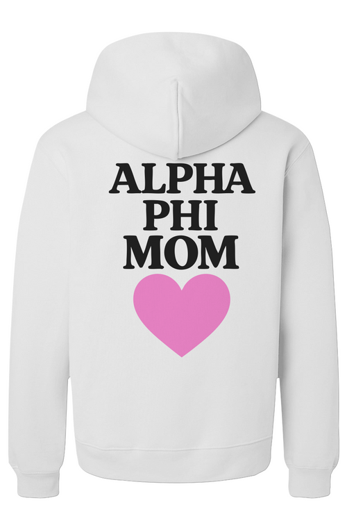 Alpha Phi Mom-Unisex Heavyweight Hoodie