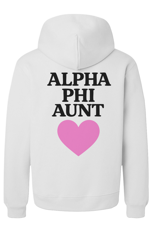 Alpha Phi Aunt-Unisex Heavyweight Hoodie