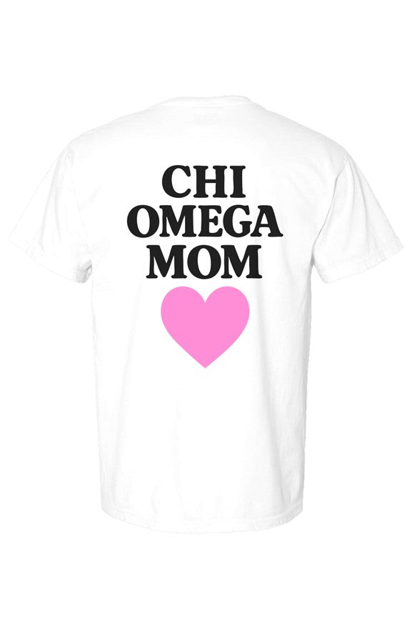 Chi Omega Mom-Comfort Colors Heavyweight T Shirt