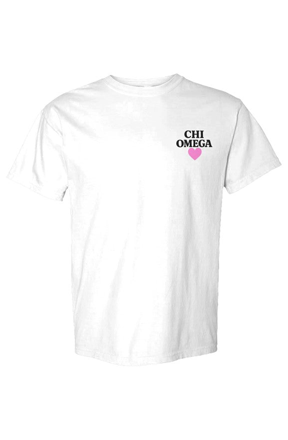 Chi Omega Aunt- Comfort Colors Heavyweight T Shirt
