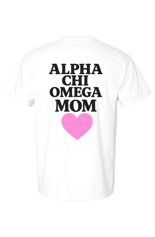 Alpha Chi Omega- Comfort Colors Heavyweight T Shirt