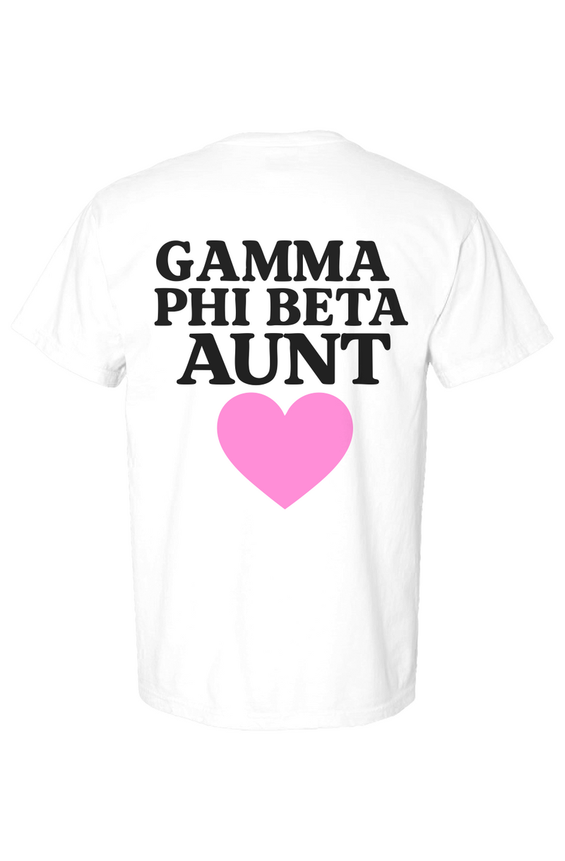 Gamma Phi Beta Aunt-Comfort Colors Heavyweight T Shirt