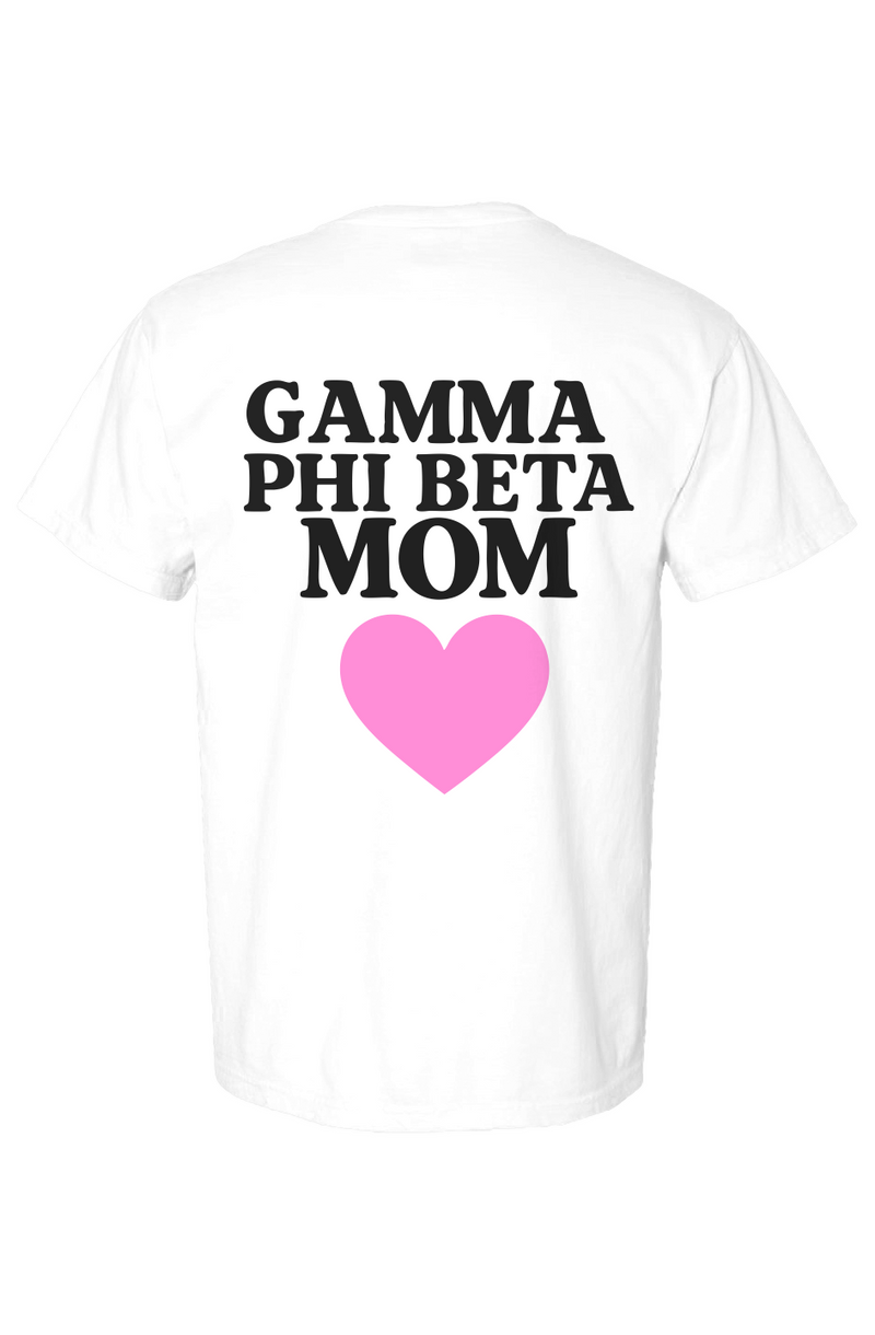 Gamma Phi Beta Mom-Comfort Colors Heavyweight T Shirt