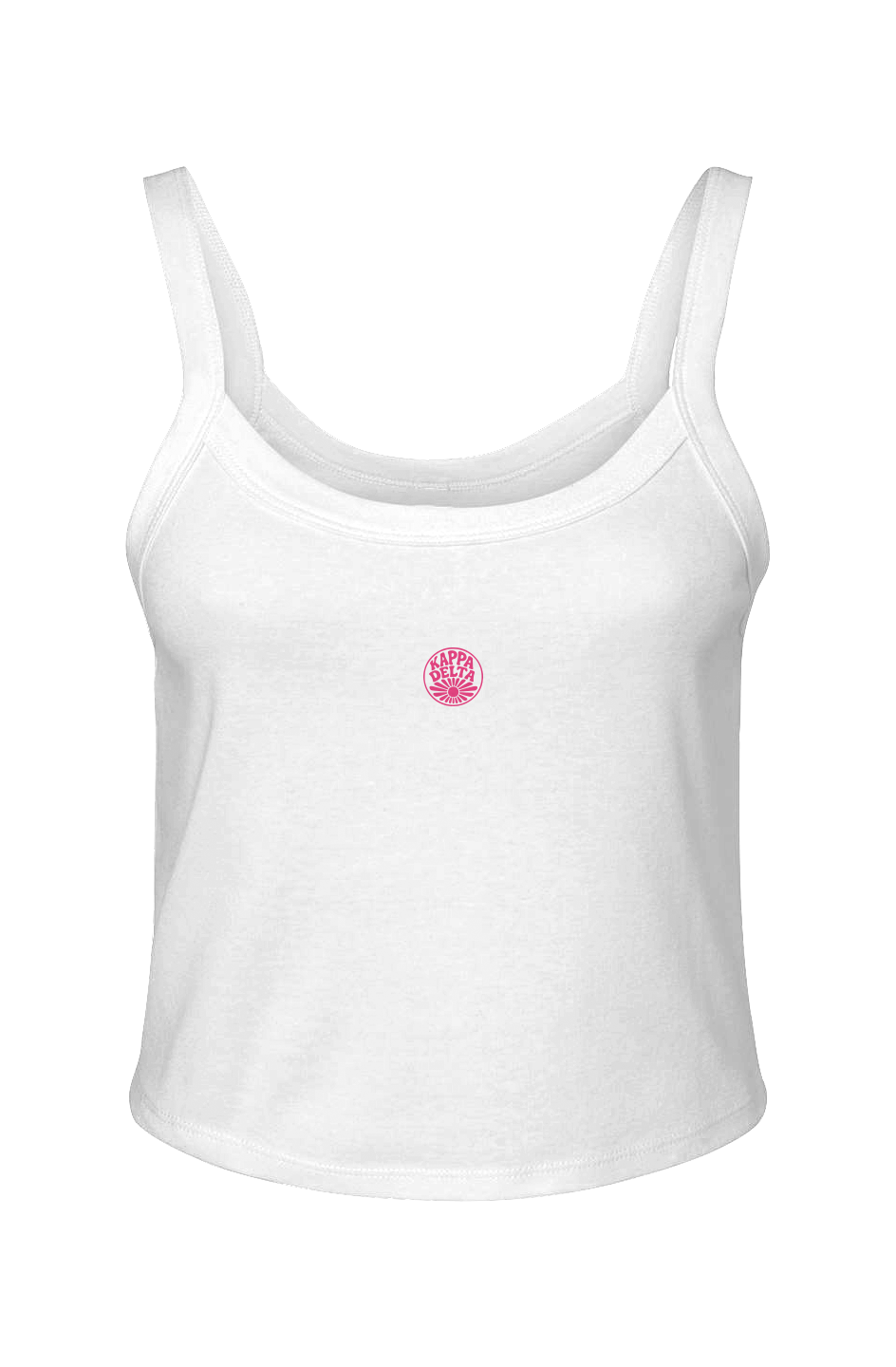 KD CIRCLE SUNSHINE-Micro Rib Spaghetti Strap Tank