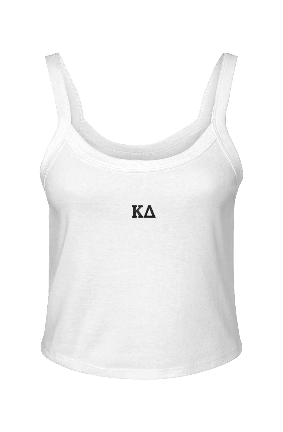 KD Polka Dots (EMB)- Micro Rib Spaghetti Strap Tank