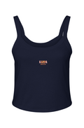 KD Embroidered WARM COLORS-Micro Rib Spaghetti Strap Tank