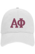 Alpha Phi Polka Dots (Burgundy) Otto 6 panel dad hat