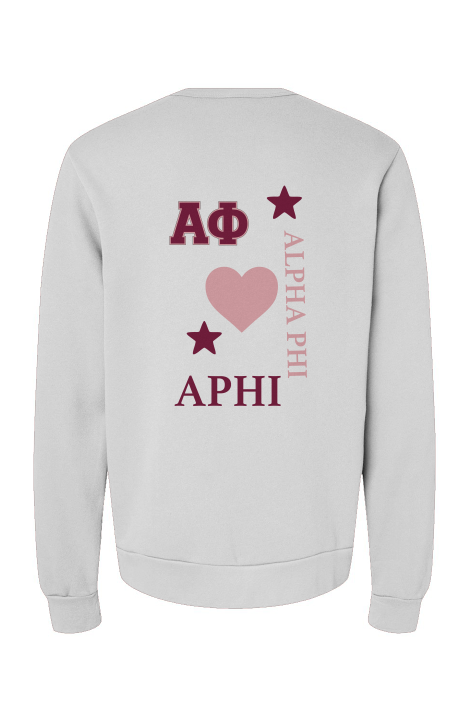 Alpha Phi Oversized Graphic Sponge Fleece Sweatshirt