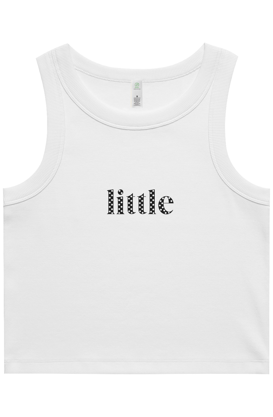 "Little" Polka Dots Organic Rib Tank