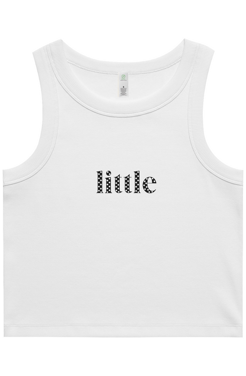 "Little" Polka Dots Organic Rib Tank
