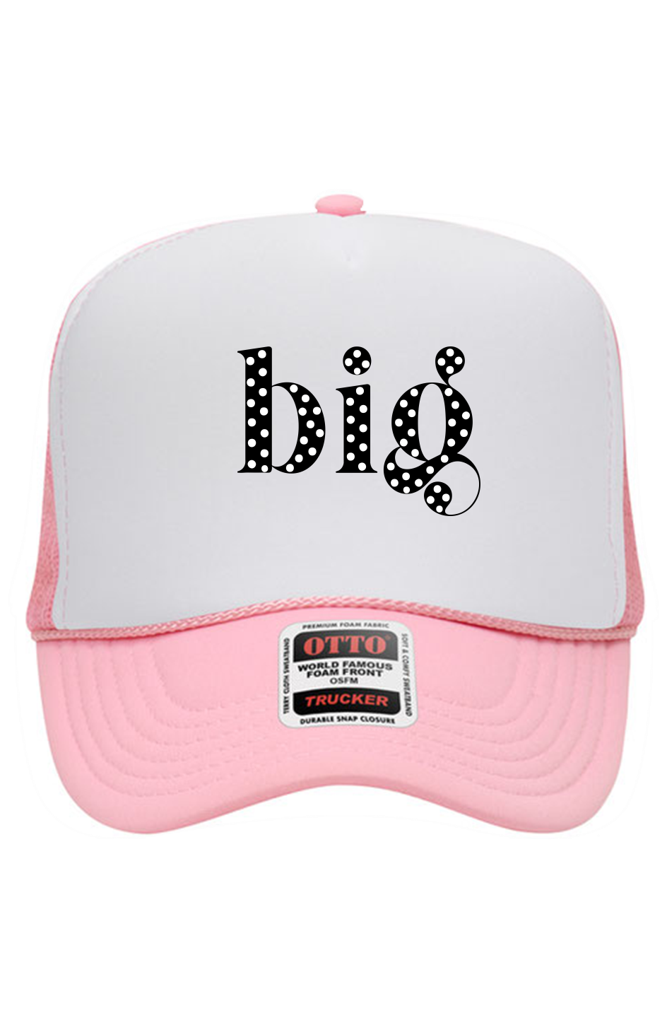 "Big" 5 Panel High Crown Trucker Cap