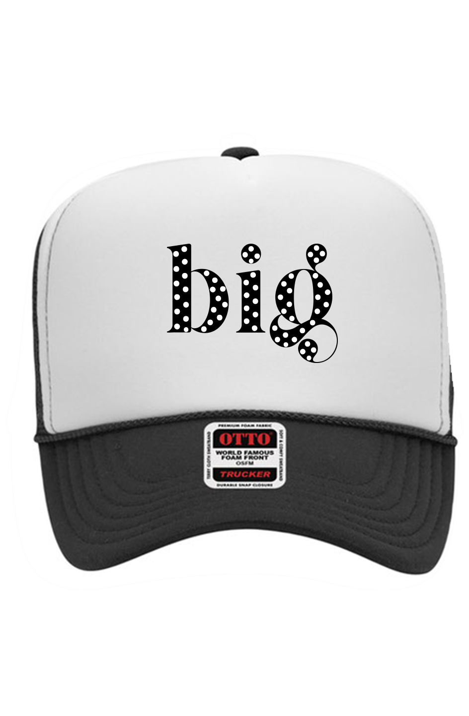 "Big" 5 Panel High Crown Trucker Cap
