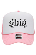 "Gbig" Polka Dots 5 Panel High Crown Trucker Cap