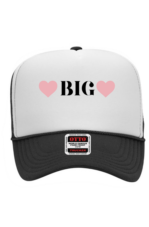 "big" hearts 5 Panel High Crown Trucker Cap