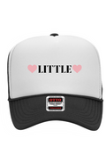"Little" Hearts 5 Panel High Crown Trucker Cap
