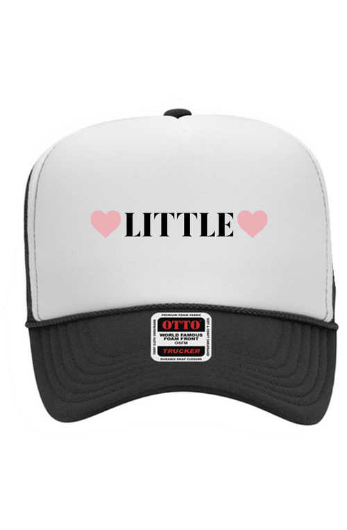 "Little" Hearts 5 Panel High Crown Trucker Cap