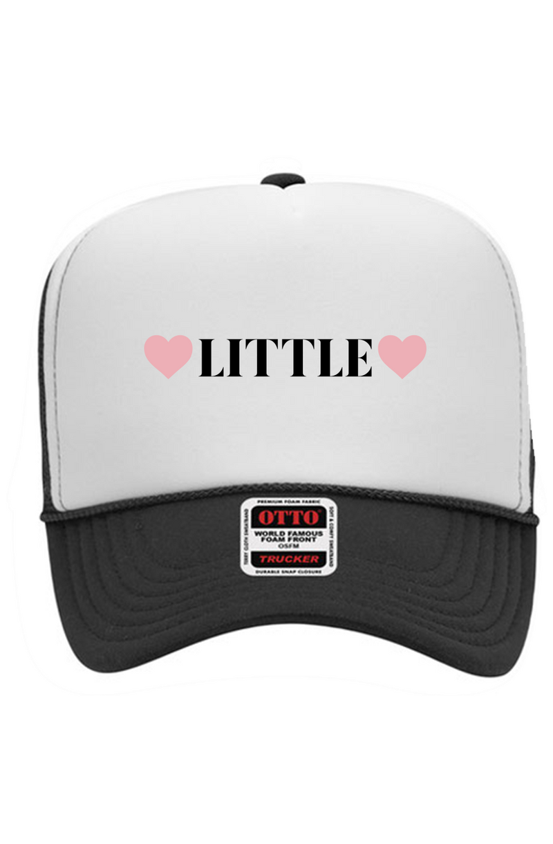 "Little" Hearts 5 Panel High Crown Trucker Cap